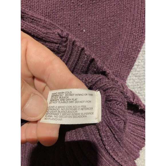 Arizona Hoodie Women’s Size Medium Purple Long Sleeve Button Up - Picture 6 of 11